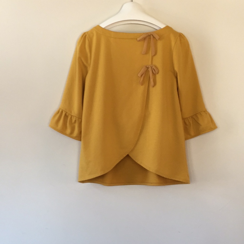 ModCloth Mustard Top - Picture 2 of 7